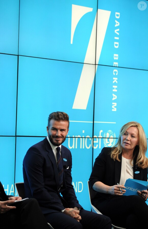 David Beckham a annoncé la création d'un fond à son nom, le 7 : The David Beckham UNICEF Fund à Londres au siège de Google le 9 février 2015