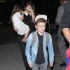 Le petit Cruz Beckham à l'aéroport LAX de Los Angeles, le 16 octobre 2014