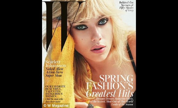 Scarlett Johansson en couverture du magazine W du mois de mars 2015