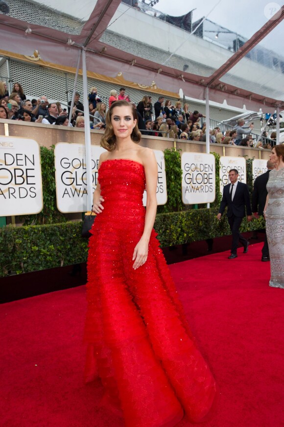 Allison Williams à la 72e cérémonie des Golden Globe Awards à Los Angeles, le 11 janvier 2015.