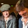 François Cluzet et Michel Neyret au tribunal de Lyon, le 16 décembre 2014, pour un procès. Michel Neyret poursuit l'acteur François Cluzet en diffamation pour ses déclaration au journal Le Progrès de Lyon