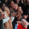 Diddy, Jay Z, Beyoncé et Kim Kardashian assistent à la présentation de la collection YEEZY SEASON 1 (adidas Originals x Kanye West) au studio Skylight Clarkson Square. New York, le 12 février 2015.