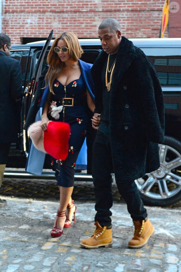 Beyoncé et Jay Z à New York, le 12 février 2015.