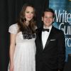 Keira Knightley enceinte et Graham Moore - Cérémonie des "Writers Guild Awards" à Century City, le 14 février 2015.