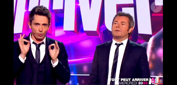Guillaume Pley et Jérôme Anthony présentent Tout peut arriver, le 18 février 2015, sur M6