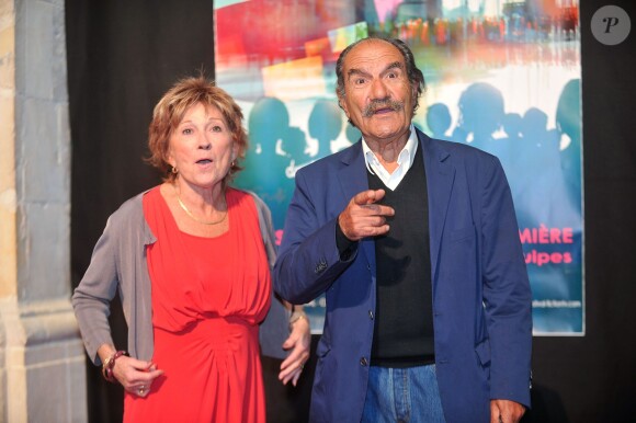Gérard Hernandez et Marion Game lors de la céremonie d'ouverture du 15e Festival de la Fiction Tv de La Rochelle, le 11 septembre 2013.