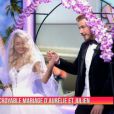 La belle Aurélie Dotremont et Julien Bert se sont "mariés" dans le  Mag  sur NRJ12, le vendredi 13 février 2015.