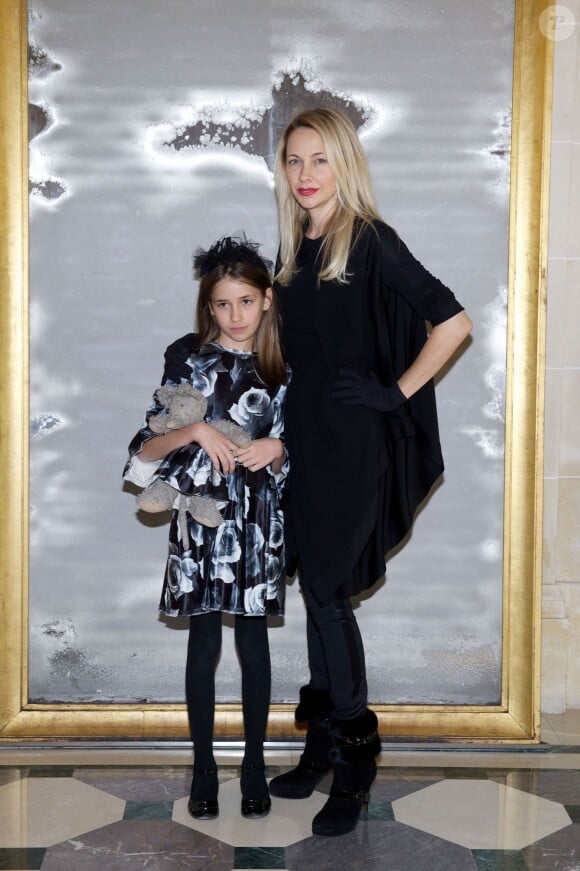 Exclusif - Mélonie Foster-Hennessy et sa fille Savannah - "Goûter des familles" à l'occasion du lancement du nouveau Tea Time de l'hôtel Meurice à Paris. Le 7 février 2015