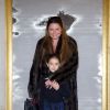 Exclusif - Karin Rudnicki et sa fille Ariane - "Goûter des familles" à l'occasion du lancement du nouveau Tea Time de l'hôtel Meurice à Paris. Le 7 février 2015