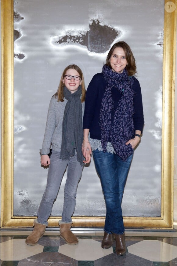 Exclusif - Frédérique Dedet et sa fille Garance Valle - "Goûter des familles" à l'occasion du lancement du nouveau Tea Time de l'hôtel Meurice à Paris. Le 7 février 2015