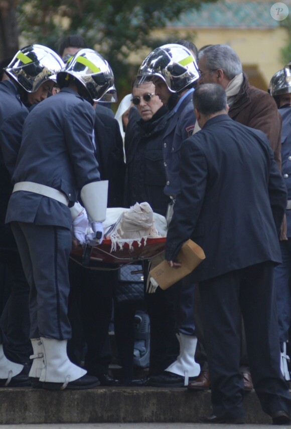 Alexandre Arcady - Obsèques de Roger Hanin au cimetière Saint-Eugène à Alger, le 13 février 2015.