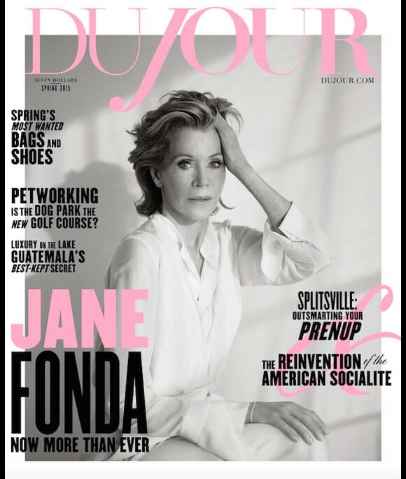 Jane Fonda en couverture de Du Jour, printemps 2015