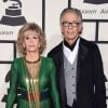 Jane Fonda et son compagnon Richard Perry - 57e soirée annuelle des Grammy Awards au Staples Center à Los Angeles, le 8 février 2015.