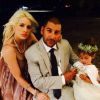 Shayne Lamas avec son mari Nik et leur fille Press, le 4 juillet 2014
