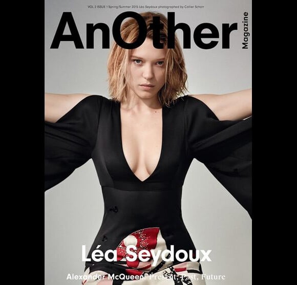 Couverture du AnOther Magazine avec Léa Seydoux rendant hommage à Alexandre McQueen pour les 5 ans de sa mort.