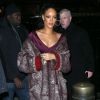 Rihanna arrive au Grand Central Terminal pour assister au défilé Zac Posen automne-hiver 2015-2016. New York, le 16 février 2015.