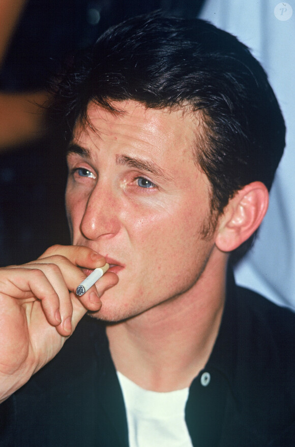 Sean Penn à Paris en 1989.