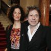 Mathieu Amalric et sa compagne Stéphanie Cléau - 40ème cérémonie des César au théâtre du Châtelet à Paris, le 20 février 2015.