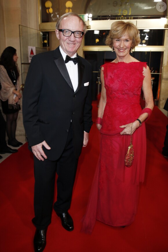 Bertrand Meheut et sa femme - 40ème cérémonie des César au théâtre du Châtelet à Paris, le 20 février 2015. 
