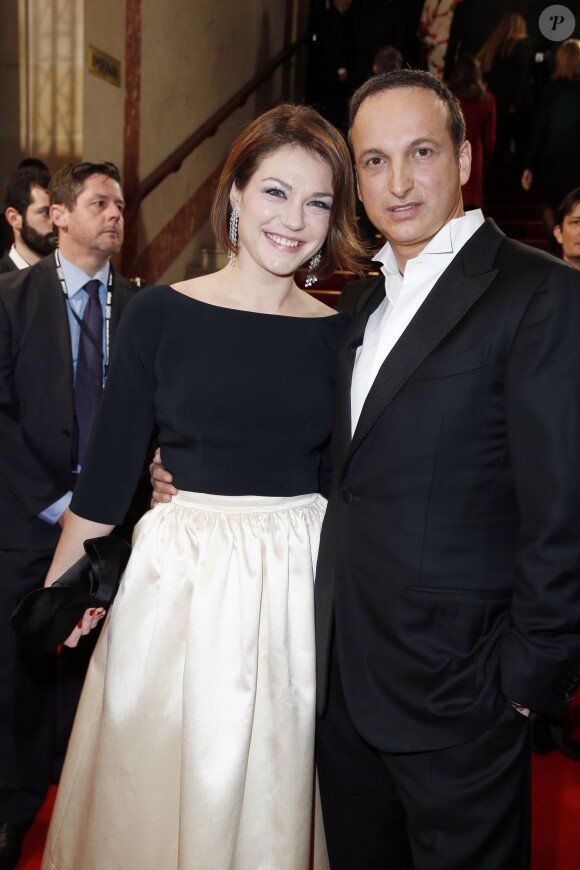 Emilie Dequenne et son mari Michel Ferracci - 40ème cérémonie des César au théâtre du Châtelet à Paris, le 20 février 2015. 