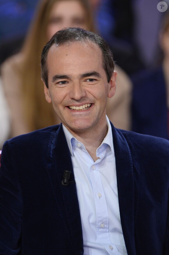 Franck Ferrand - Enregistrement de l'émission "Vivement Dimanche" à Paris le 18 Fevrier 2015. L'émission sera diffusée le 22 février. Invité principal Stéphane Bern