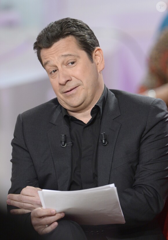 Laurent Gerra - Enregistrement de l'émission "Vivement Dimanche" à Paris le 18 Fevrier 2015. L'émission sera diffusée le 22 février. Invité principal Stéphane Bern