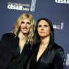 Sandrine Kiberlain et Jeanne Herry - Photocall de la 40ème cérémonie des César au théâtre du Châtelet à Paris. Le 20 février 2015