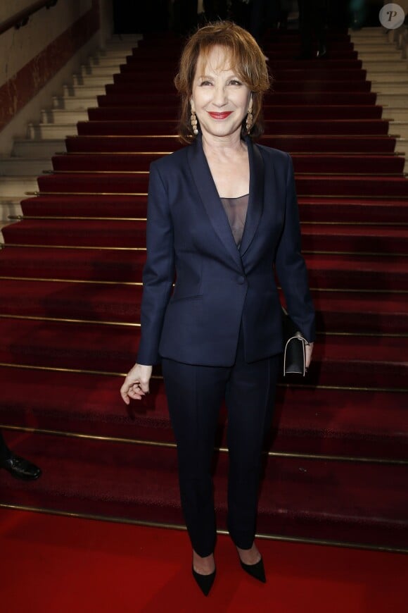 Nathalie Baye - Arrivées Intérieur - 40ème cérémonie des César au théâtre du Châtelet à Paris, le 20 février 2015.