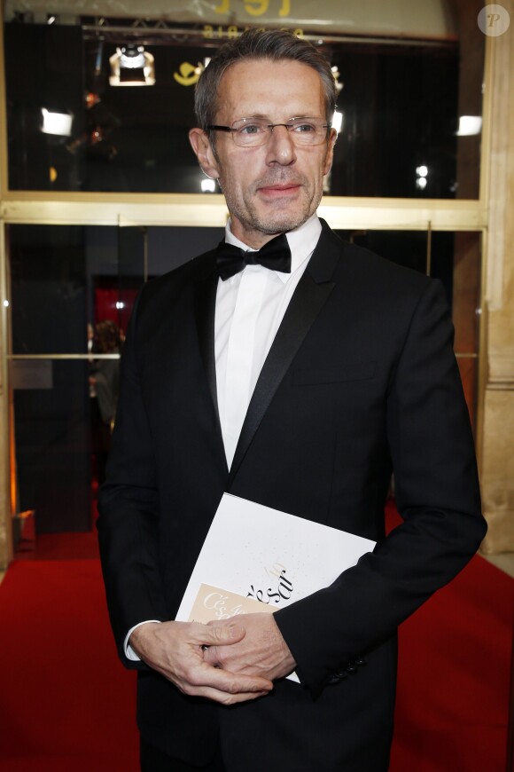Lambert Wilson - Arrivées Intérieur - 40ème cérémonie des César au théâtre du Châtelet à Paris, le 20 février 2015.