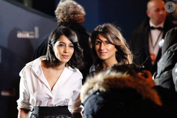 Leïla Bekhti et Géraldine Nakache - Sorties de la 40e cérémonie des César au théâtre du Châtelet à Paris, le 20 février 2015.