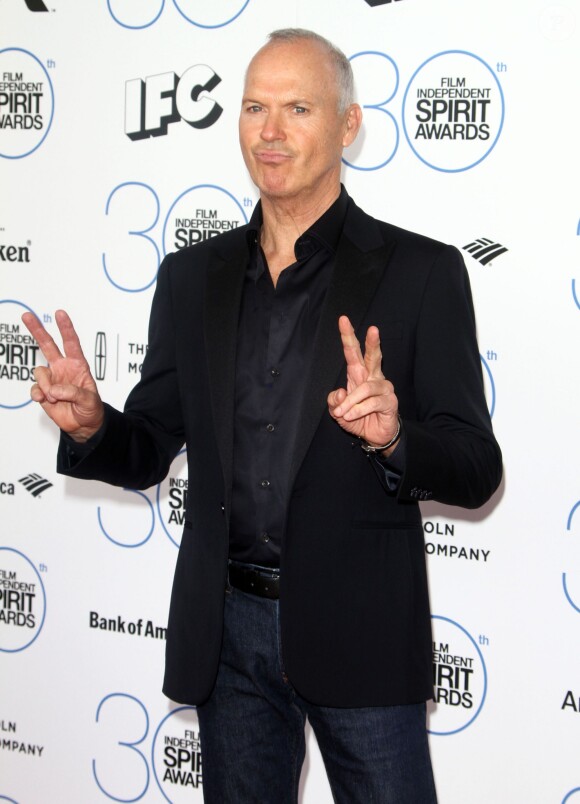 Michael Keaton lors de la Soirée "Film Independent Spirit Awards" à Santa Monica le 21 février 2015.