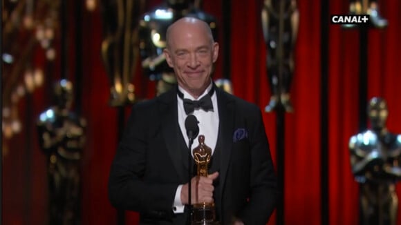 Oscars 2015 : J.K. Simmons, 60 ans, fête sa 1ere statuette avec Whiplash