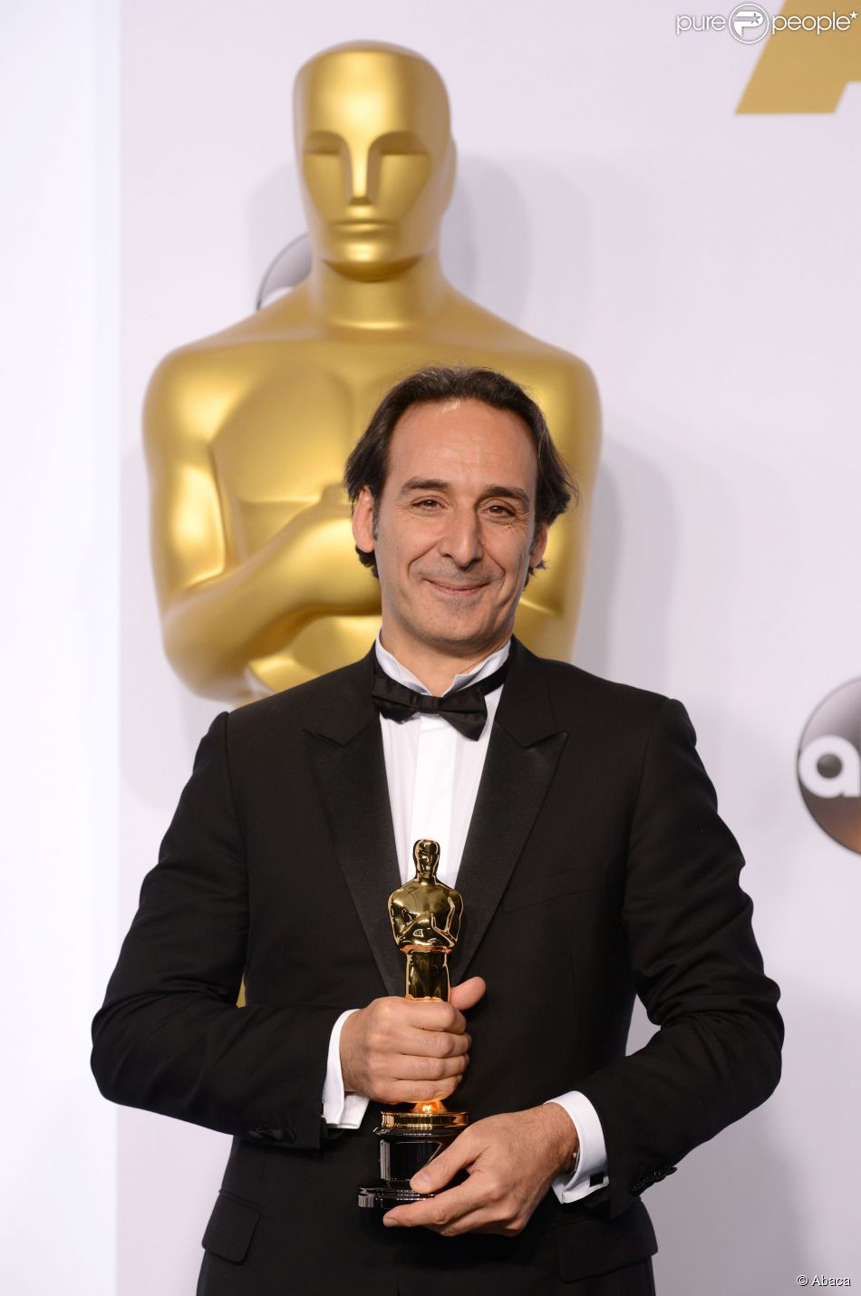 Alexandre Desplat poses in the press room during the 87th Annual Academy Awards at Loews Hollywood Hotel on February 22, 2015 in Los Angeles, CA, USA. Photo by Lionel Hahn/ABACAPRESS.COM23/02/2015 - Los Angeles