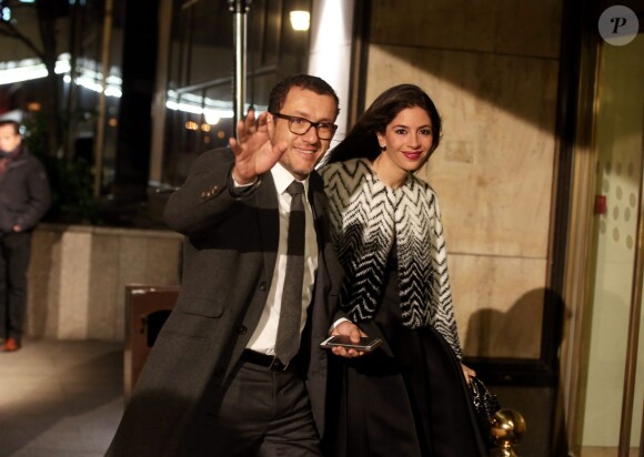 Dany Boon et sa femme Yaël au 30e dîner annuel du Conseil représentatif des institutions juives de France (Crif) à l'Hôtel Pullman à Paris, le 23 février 2015.