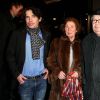 Arno Klarsfeld et ses parents Beate et Serge Klarsfeld au 30e dîner annuel du Conseil représentatif des institutions juives de France (Crif) à l'Hôtel Pullman à Paris, le 23 février 2015.