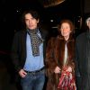 Arno Klarsfeld et ses parents Beate et Serge Klarsfeld au 30e dîner annuel du Conseil représentatif des institutions juives de France (Crif) à l'Hôtel Pullman à Paris, le 23 février 2015.