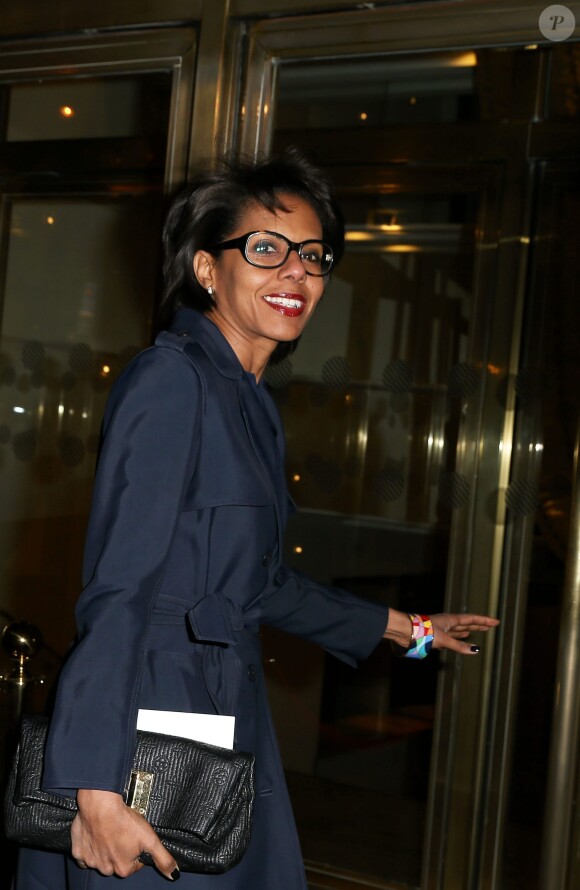 Audrey Pulvar au 30e dîner annuel du Conseil représentatif des institutions juives de France (Crif) à l'Hôtel Pullman à Paris, le 23 février 2015.