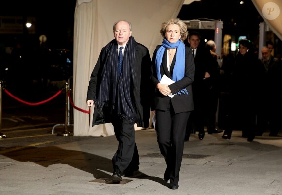 Jacques Toubon et Valérie Pécresse au 30e dîner annuel du Conseil représentatif des institutions juives de France (Crif) à l'Hôtel Pullman à Paris, le 23 février 2015.