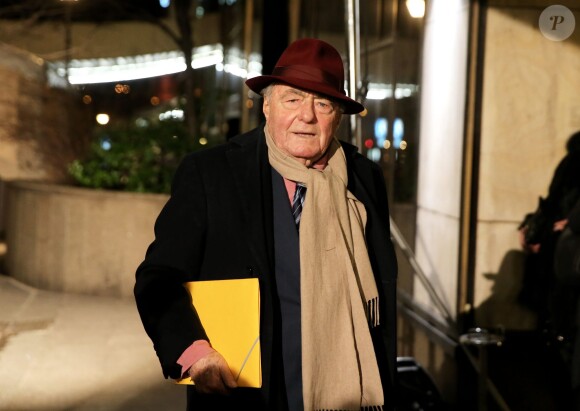 Claude Lanzmann au 30e dîner annuel du Conseil représentatif des institutions juives de France (Crif) à l'Hôtel Pullman à Paris, le 23 février 2015.