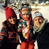 Lionel Messi et sa belle Antonella avec leur fils Thiago à Andorre le 2 février 2015.