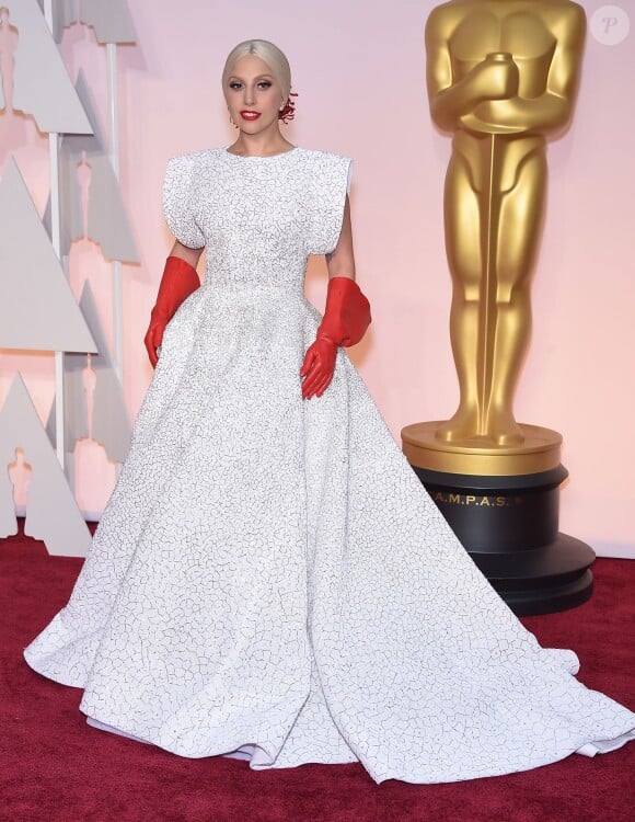 Lady Gaga à la 87ème cérémonie des Oscars à Hollywood le 22 février 2015 