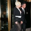 Lady Gaga et son compagnon Taylor Kinney quittent leur appartement à New York le 5 septembre 2014. 