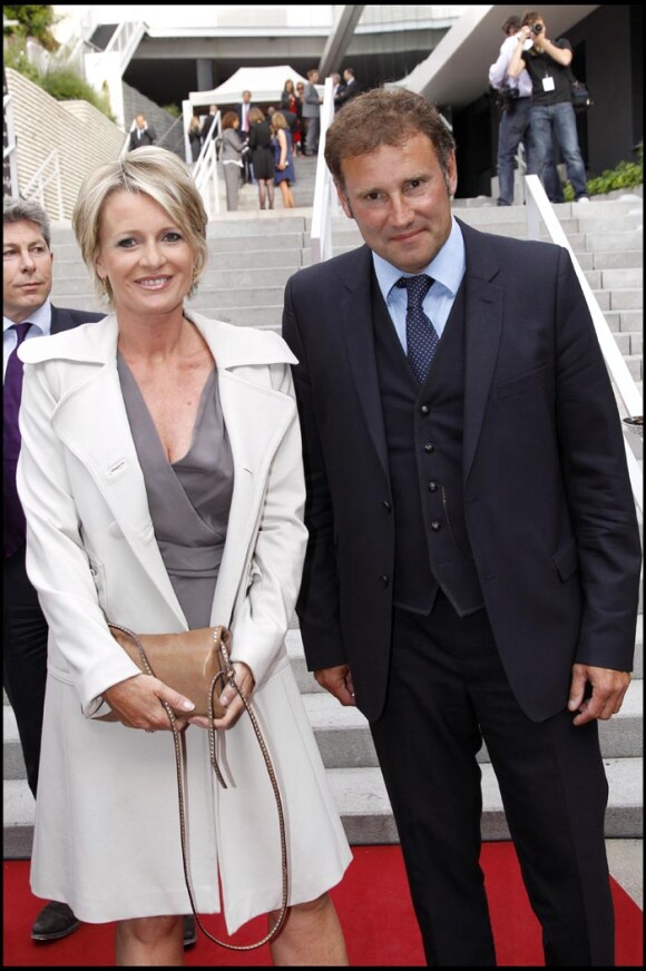 Sophie Davant et son ex mari Pierre Sled à Paris en 2010