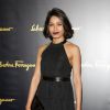 Freida Pinto assiste au défilé Salvatore Ferragamo automne-hiver 2015-2016 à Milan. Le 1er mars 2015.
