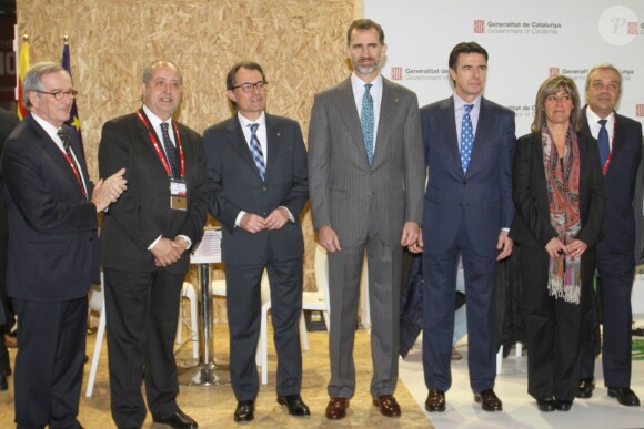 Le roi Felipe VI d'Espagne inaugurait le "Mobile World Congress 2015" à Barcelone, le 2 mars 2015.