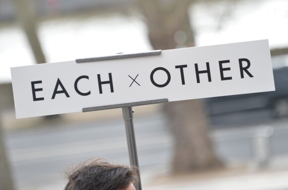 Illustration - Arrivée des people au défilé de mode "Each x Other" lors de la fashion week à Paris, le 3 mars 2015.03/03/2015 - Paris