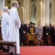  La famille royale belge le 12 février 2015 lors de la messe à la mémoire des défunts du clan, à Bruxelles. 