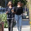 Kristen Stewart et sa présumée compagne Alicia Cargile sont allées prendre un café au Fix à Los Feliz, le 31 janvier 2015. 