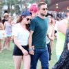 Robert Pattinson et Kristen Stewart au festival de musique de Coachella en Californie Indio, le 13 Avril 2013.