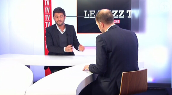 Le présentateur Christophe Beaugrand s'est exprimé sur le tabou de l'homosexualité à la télévision. Emission Buzz TV de TVMag. Mars 2015.